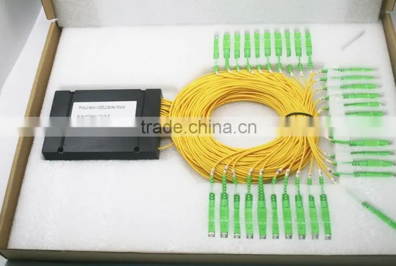 ABS PLC Splitter Box 1x16 PLC Fiber Optic Splitter In ABS Box