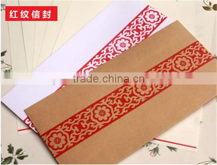 Chinese Style 120g Kraft Paper Envelopes 110*220mm