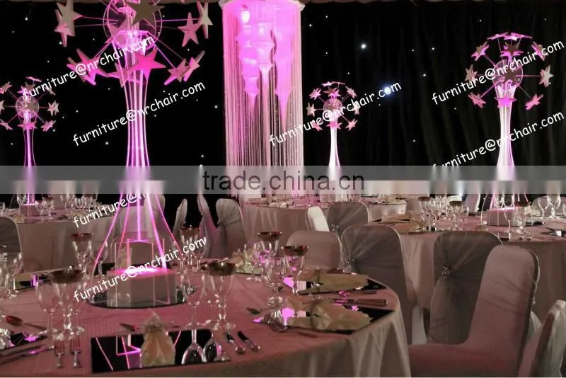 shanghai wedding acrylic LED lighted table decorative centerpiece(star globe)
