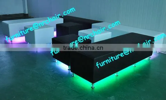 shanghai commercial furniture event rental home use Acrylic Led Love Cube Sofa