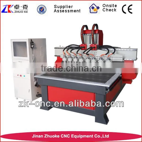 Multi Head CNC Router 1300*2500mm ZK-1325-8