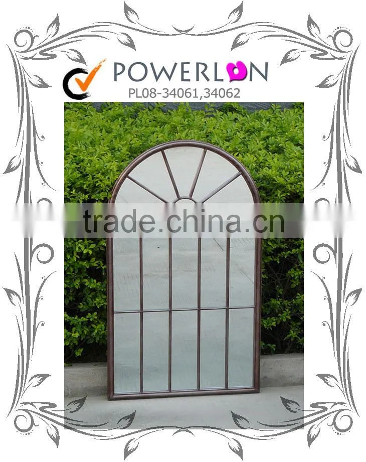 Discounted Durable Wrough arc-shaped Iron Frame Mirror Alpine Mirror & Art Beveled Mirror, Contoured