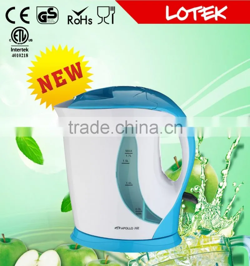 hot selling food grade material colorful plastic electric kettle