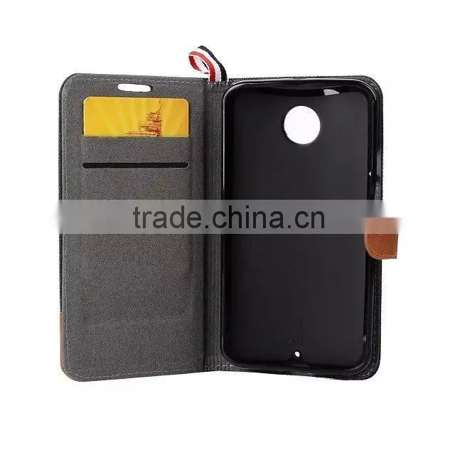 Retro Vintage PU Leather Flip Wallet Cover For Motorola Moto X+1 XT1085