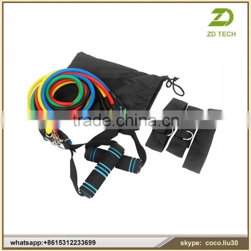 11PCS Resistance Bands, Exercise Bands, Yoga Bands ZDS2008