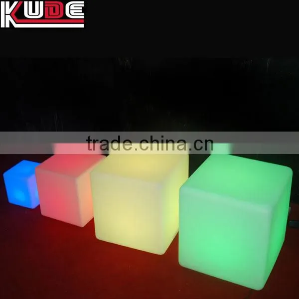 illuminated led cubes chair