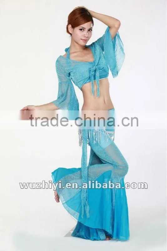 Affordable new hot selling shinning belly capelet | sexy sequin rose belly dance top (SZ006)