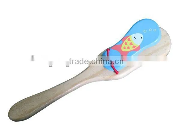 Wooden castanet colorful toy,kids wooden castanet musical toy