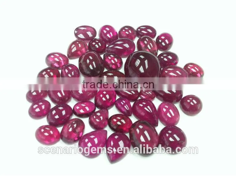 #AMZZ Natural Multi-Shape Cabs Loose Gemstone Rubellite Cabochon