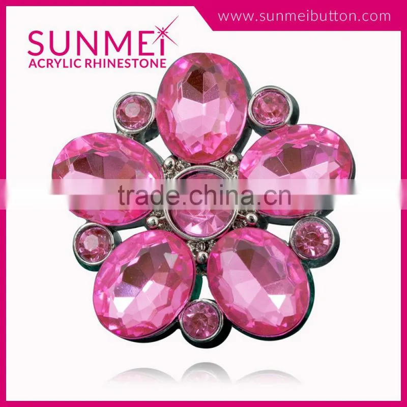 New Products Shining Blue Clothing Rhinestone Buttons