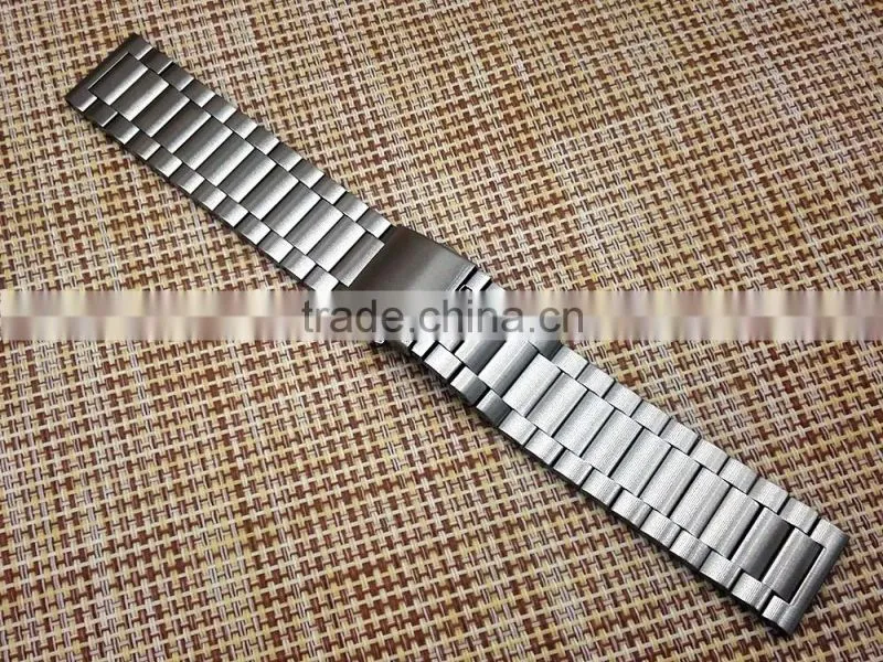 brush solid 23mm 304 stainless steel watch band for smart watch