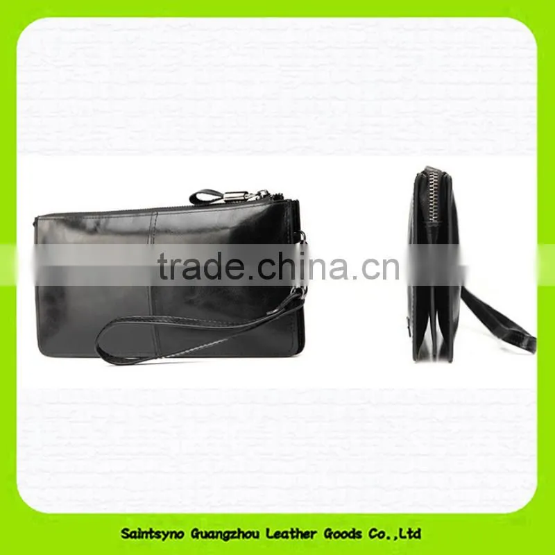 15714 Brand RFID wallet real leather RFID blocking travel wallet men