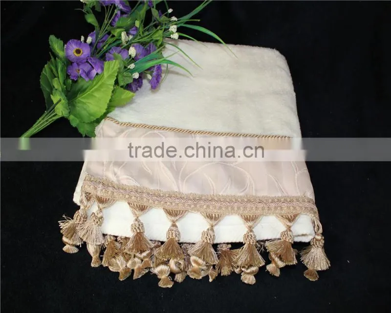 Hot sale Round Cotton beach towel with tassels