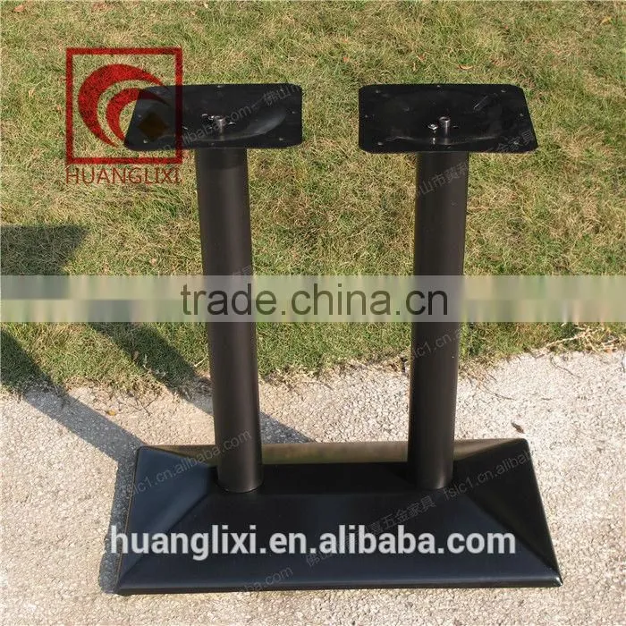 Factory direct special, wrought iron metal table legs, double-column steel table frame