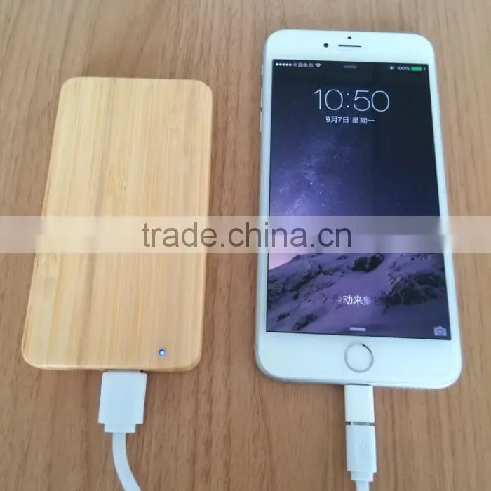 Universal larger capacity wooden or bamboo portable power bank station 200000 mah