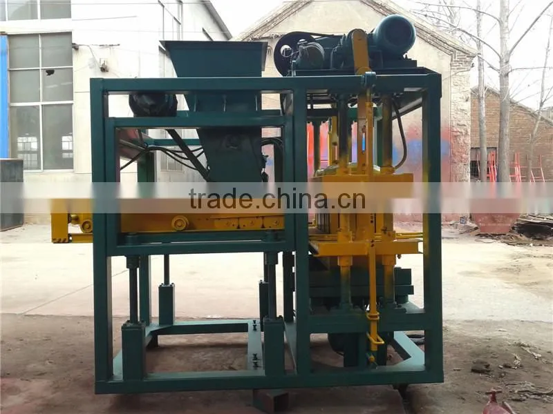 QTJ4-25 cement paver block making machine production line/automatic concrete block machine