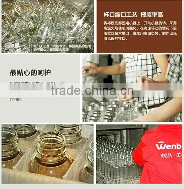Promotional 250-750ml Sports Glass Water Bottle