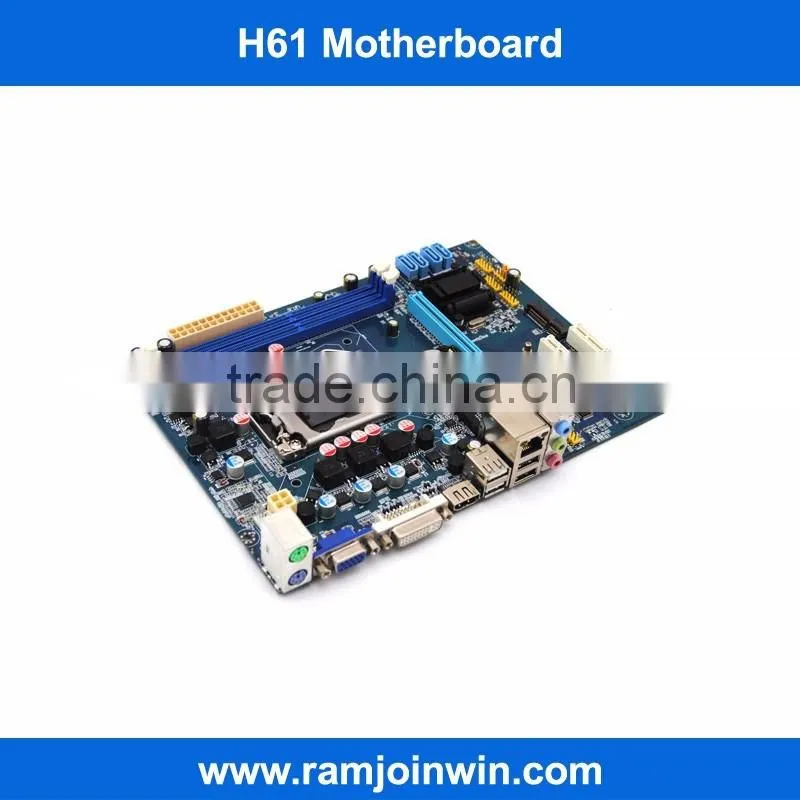 Shenzhen dual channel ddr3 1333 1066 800 LGA115 H61 computer motherboard importers