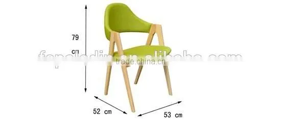 green color fabric indoor wood chair