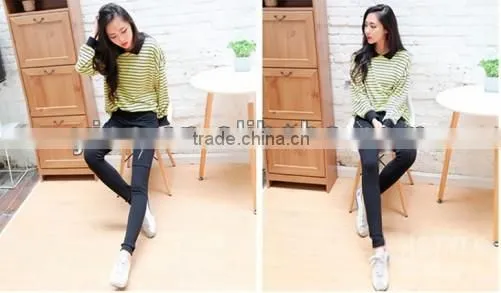 Black Leggings Wholesale Best Selling Summer Zipper Leggings