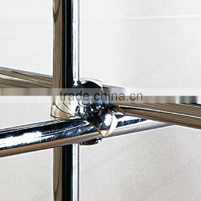 Metal Tube Hanging Rail - Steel with Chrome Finish, L3000mm, Dia25mm
