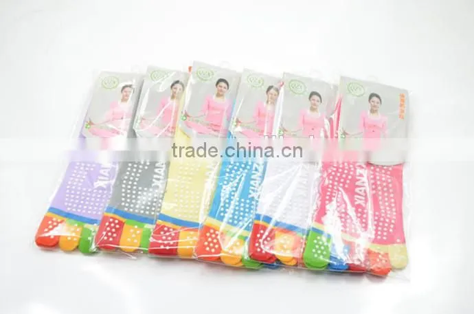 Colorful Toe Socks Five Fingers Cotton Socks Women Yoga Socks 6 Colors
