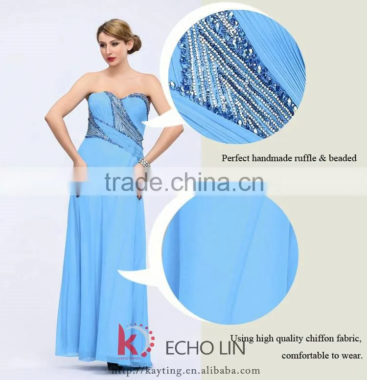 Elegant off shoulder beaded new ladies dress