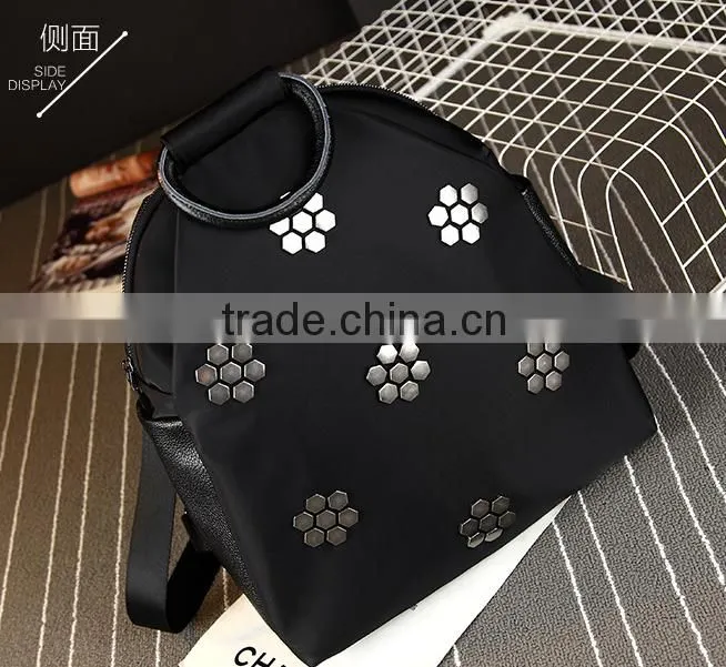 2016 fashion trendy leather girls women new desigh backpack school bag