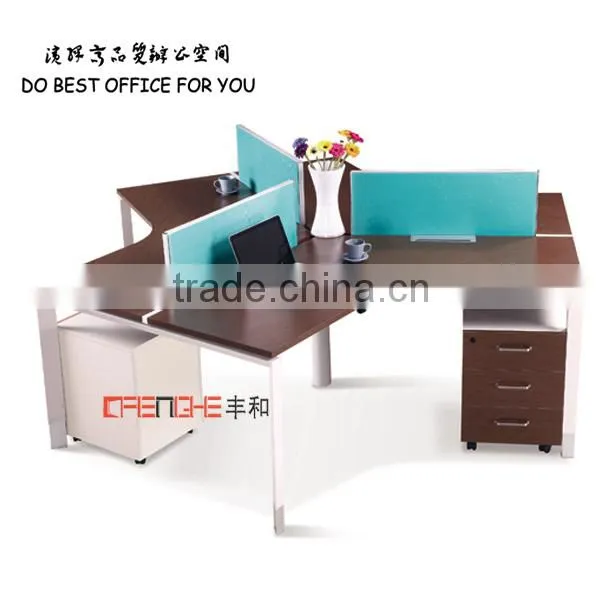 wooden office cubicle office partition table furniture