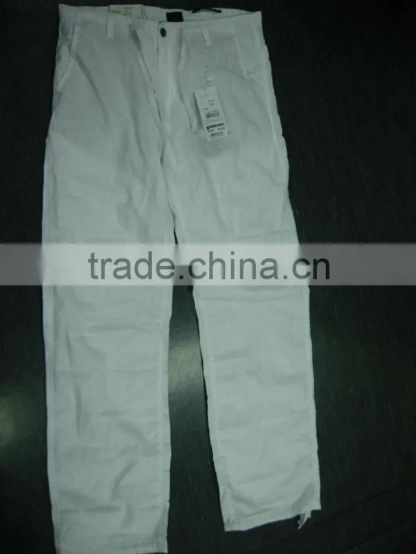 2014 hot sale man trousers New Arrival fashion white Casual Pants/Cotton Pants/Man Pants