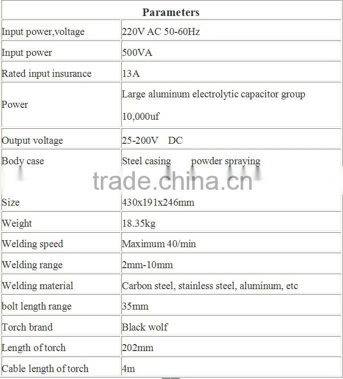 DC stud welder/stud welding machine for welding stud