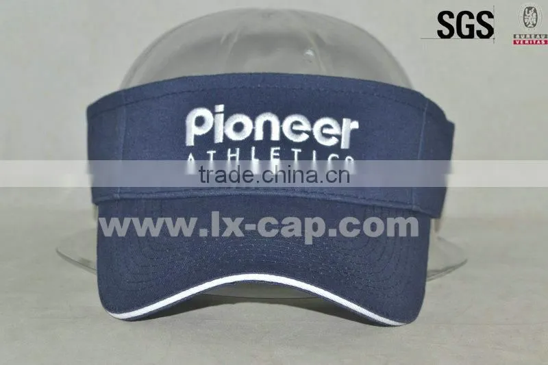 100% cotton sun visor cap