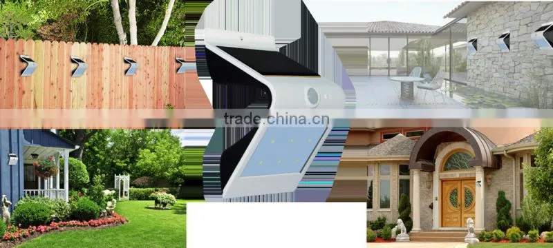 2016 new model sensor solar led wall light from shenzhen factory with patent NO.201520905529.8