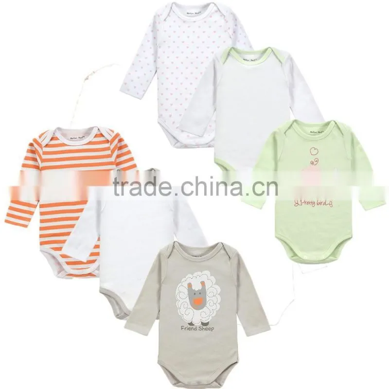 2016 New Baby Bodysuits Cartoon Long Sleeve Coveralls Cotton infant Jumpsuit Baby Boy and Girl Clothing