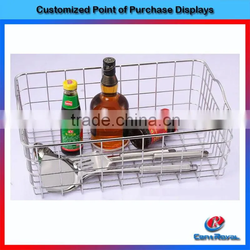 hot sale kitchen metal wire mesh hanging fruit basket