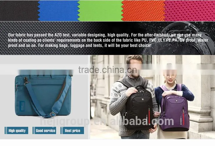 waterproof polyester oxford fabric with pvc coating for bags/tents/awnings