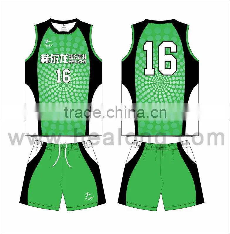 Sublimation Customized High Class Sleeveless Volleyball Jerseys For Unisex