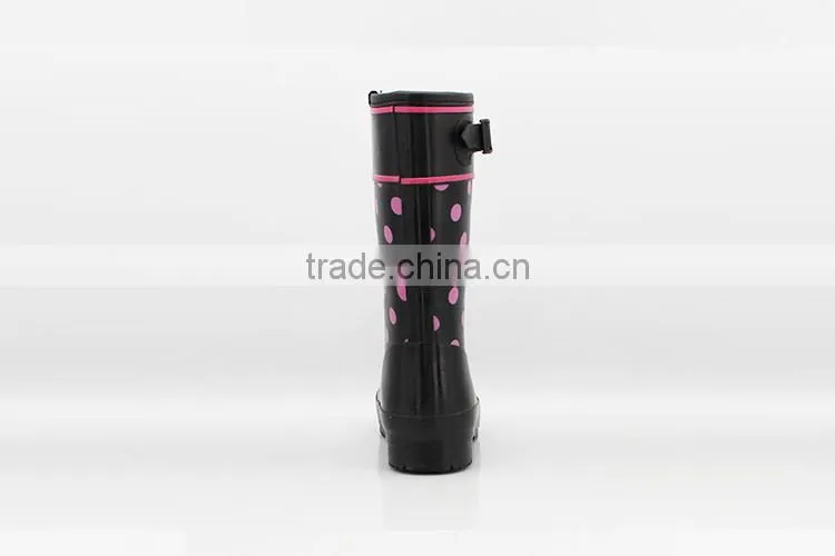 Made in china Customised designs Colorful fox print rubber rain boots boots