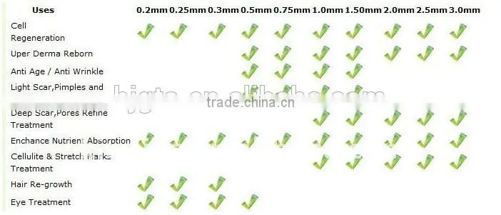 GTO high quality DNS 200 needles derma roller