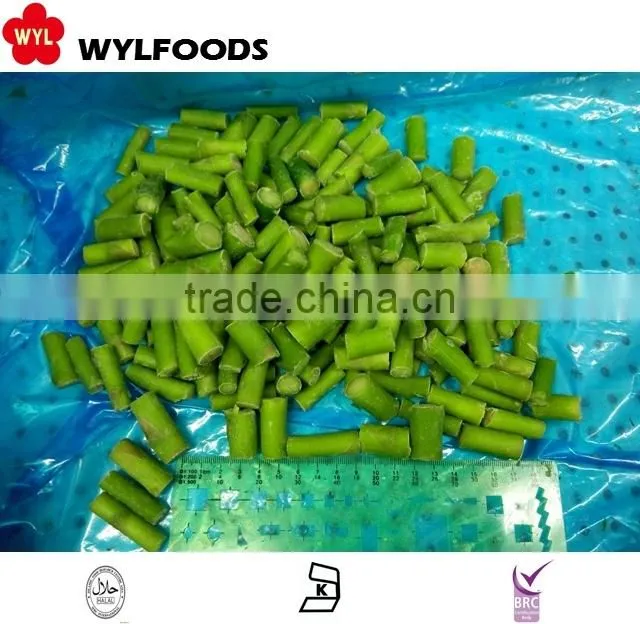 IQF best price frozen green asparagus cut and tips 2015