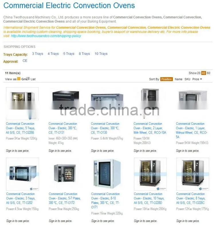 Various Bakery Equipments for Sale from TWOTHOUSAND