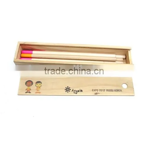 Jumbo Natural wooden pencils triangle