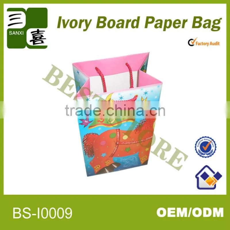 Factory manufacturing process paper shopping carry bag