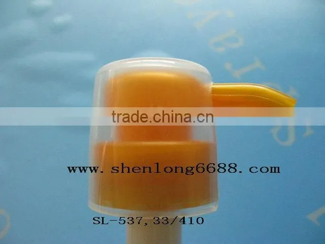 plastic lotion soap pump with dust-proof cap