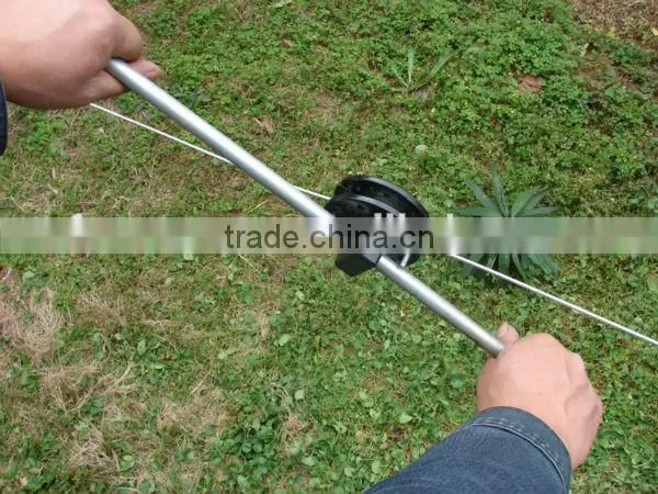 Vineyard Trellis galvanized steel Round styled wheel Aluminum or Plastic Wire Tensioner