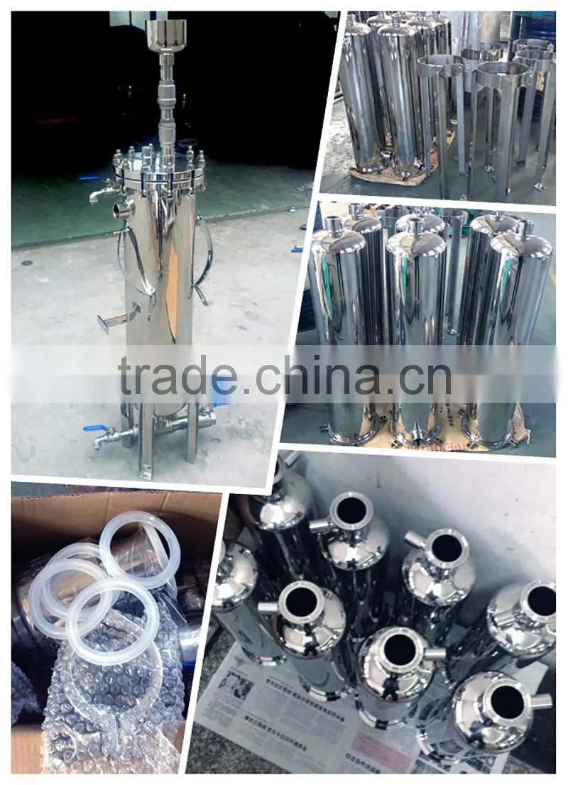 side entry industrial bag water filter