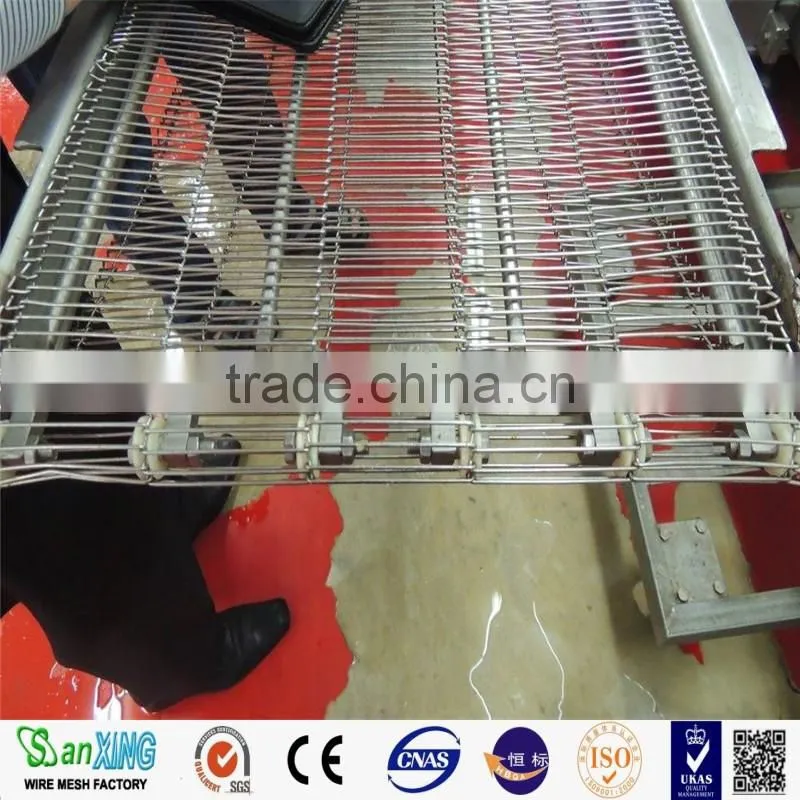Stainless steel chain driven belts ss conveyor belt mesh for machines