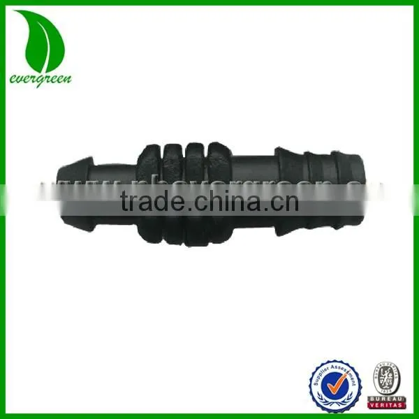 High quality drip irrigation system plastic barbed adaptor for drip line and PE pipe