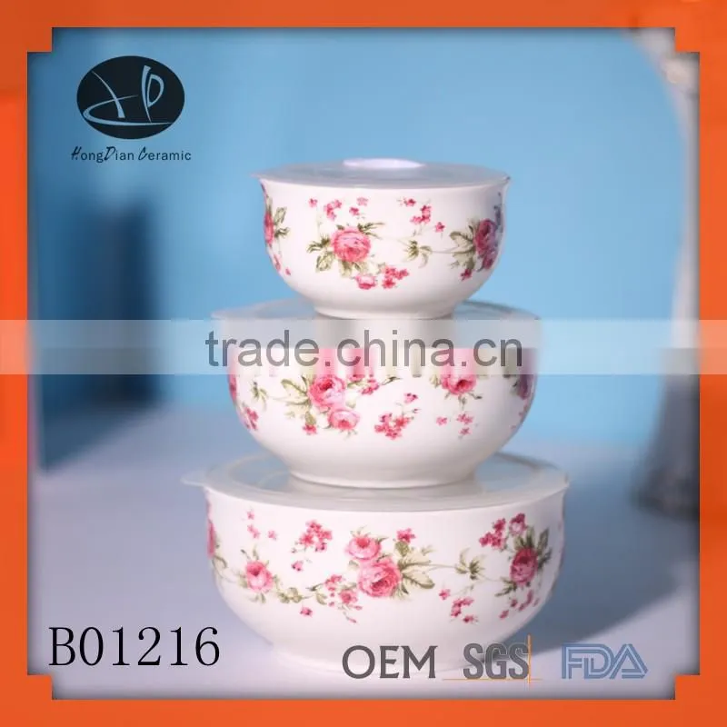 ceramic soup bowl, Factory direct wholesale 4 | 5.3 | 6.3 inch porcelain fresh bowl