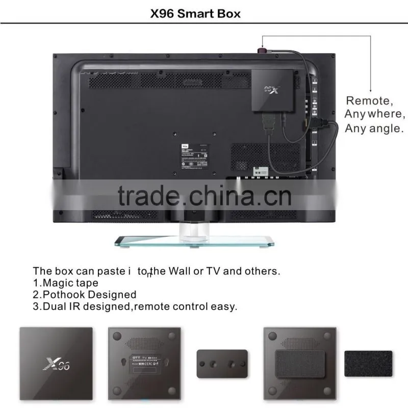 Top Selling X96 Amlogic S905 Android 6.0 2GB+16GB TV Box Kodi Full Pre-Loaded For Wholesale